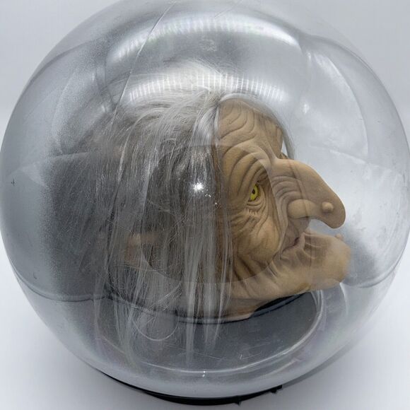Vintage 14" Gemmy Motion Activated Light Up Talking Halloween Witch Crystal Ball - Picture 9 of 9